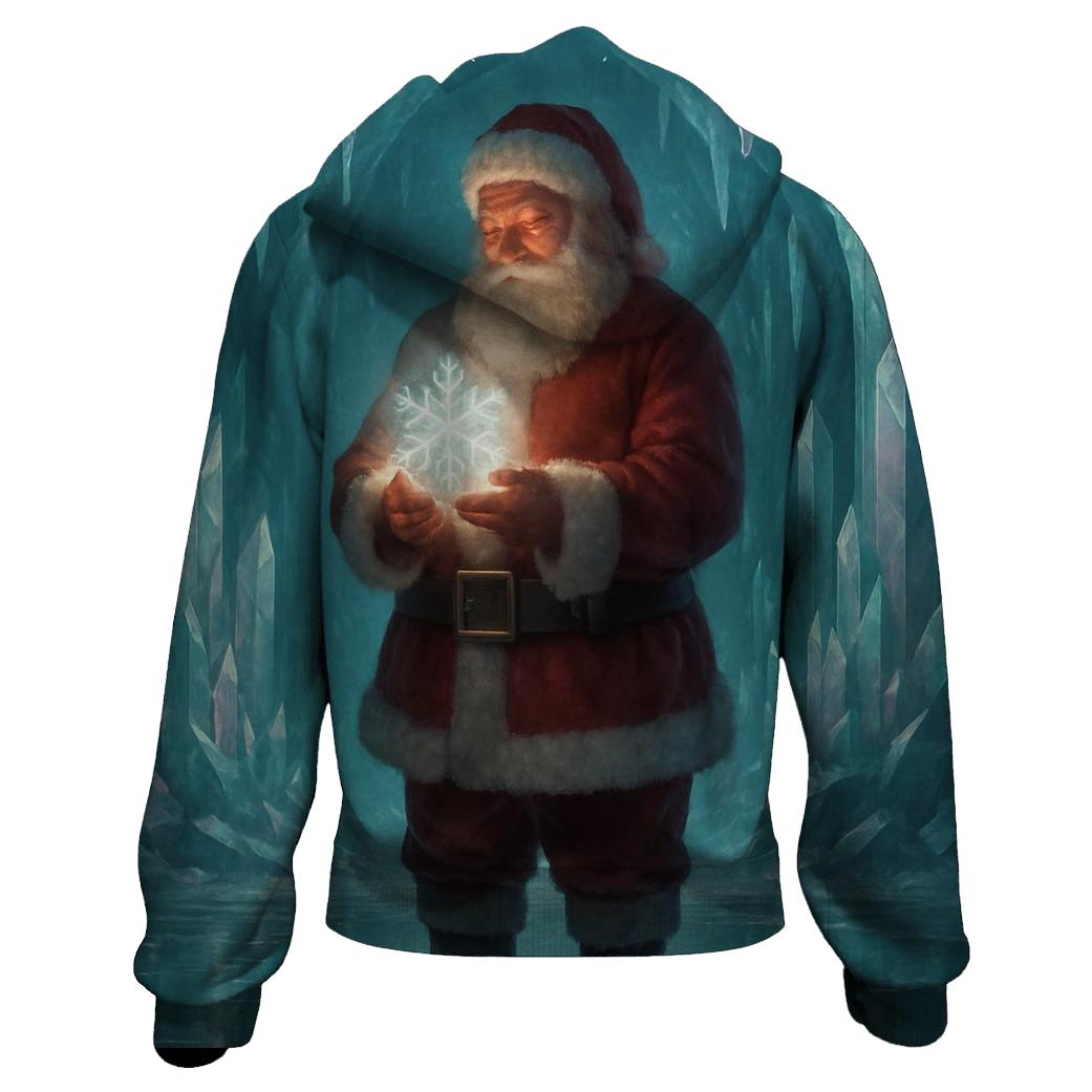 Crystal Cave Santa Reflection hoodie designs