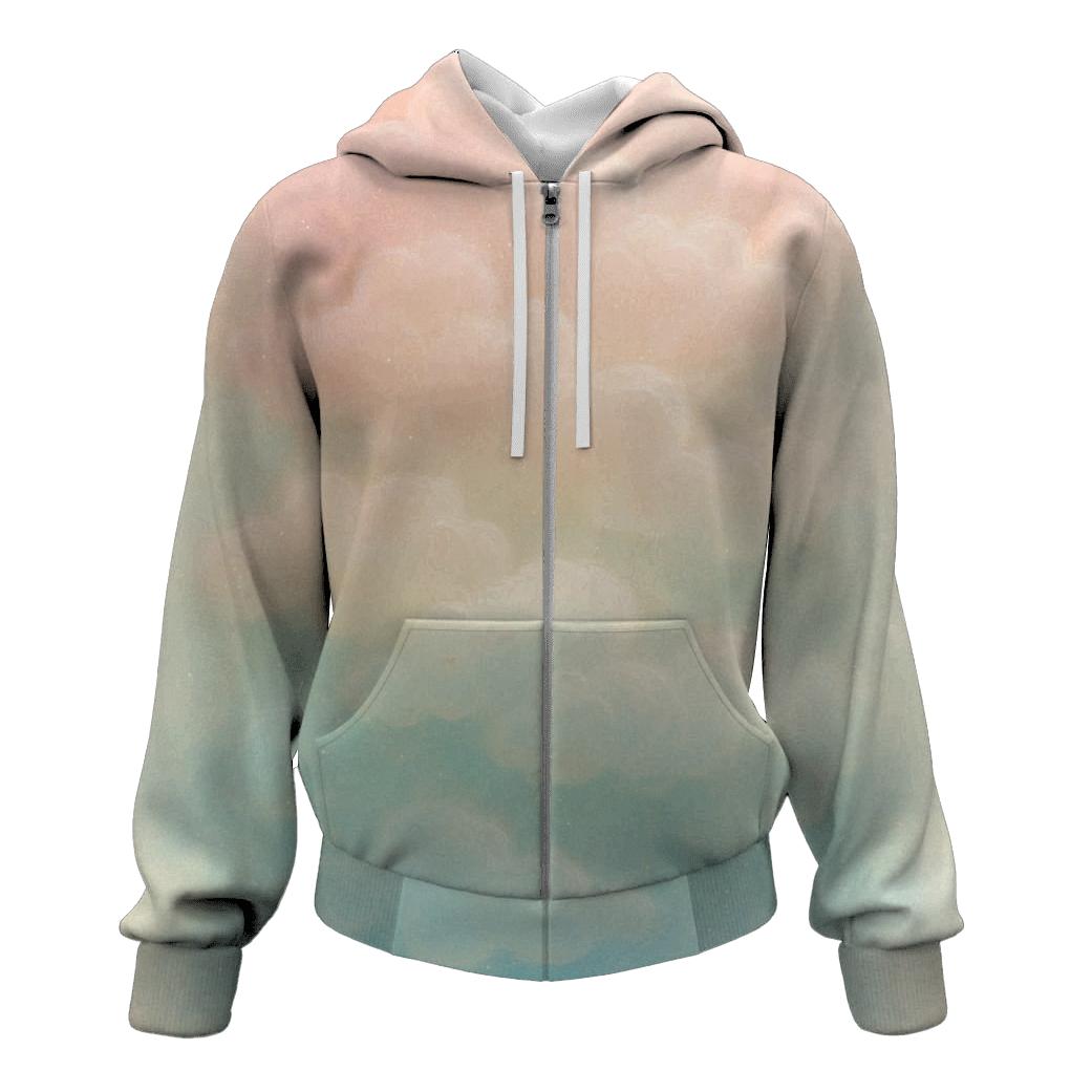 Pastel Cloud Cascade pullover hoodies