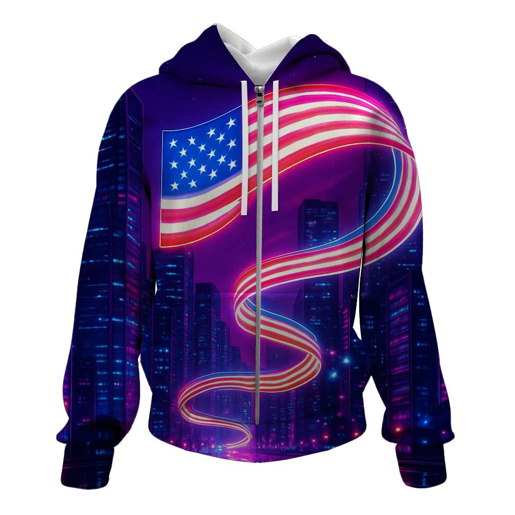 Neon Skyline Starstream premium hoodies