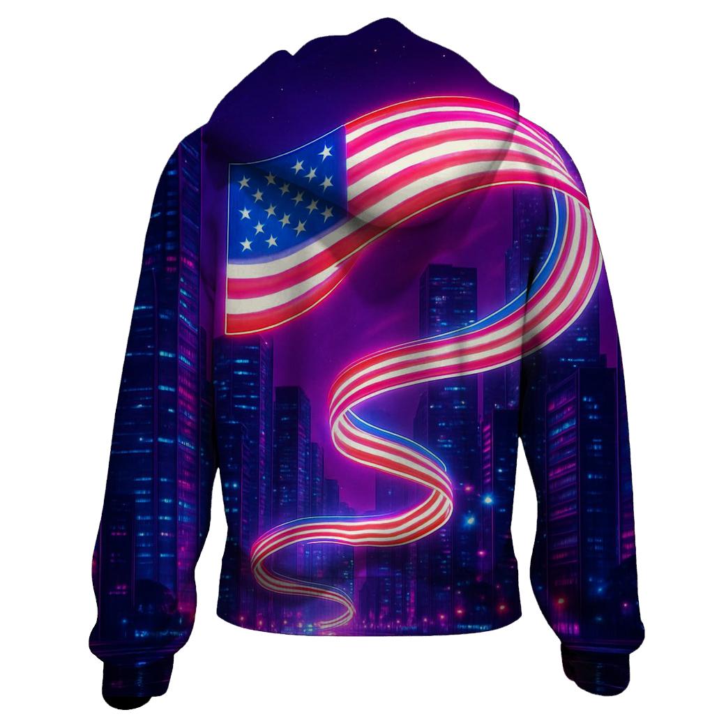 Neon Skyline Starstream premium hoodies