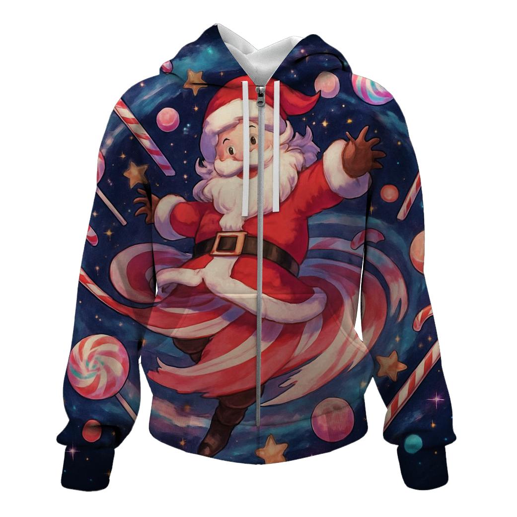 Candy Galaxy Santa Spin hoodies fashion