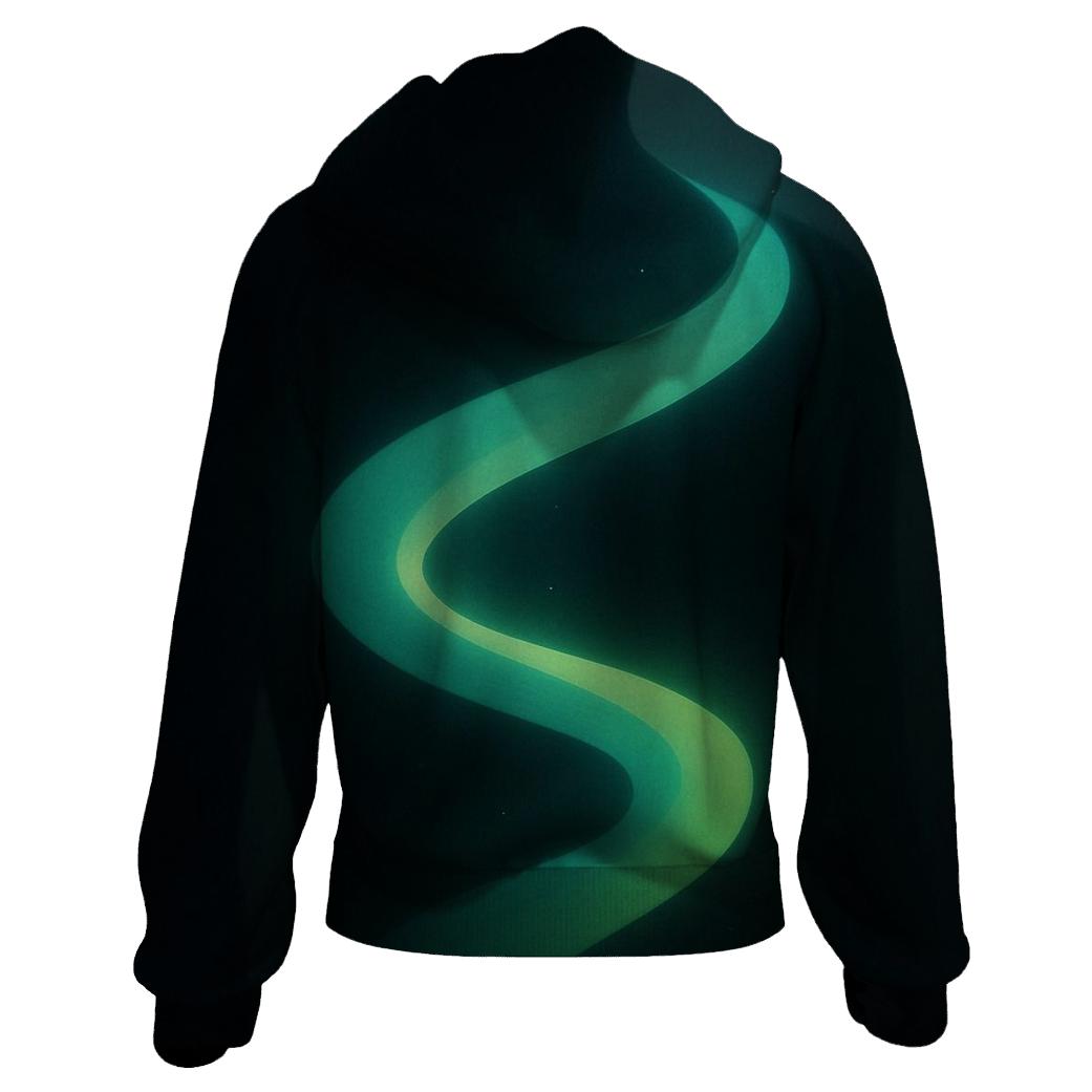 Chromatic River Path zip-up hoodies