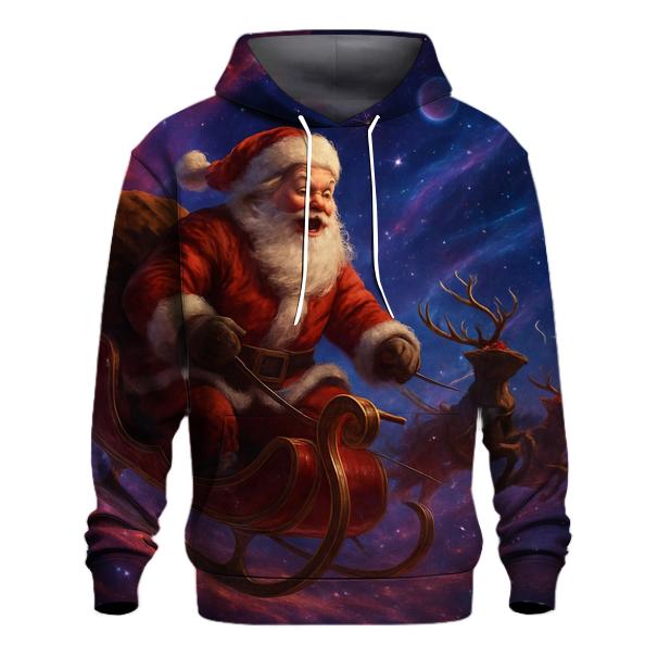 Santa Nebula Night Ride premium hoodies