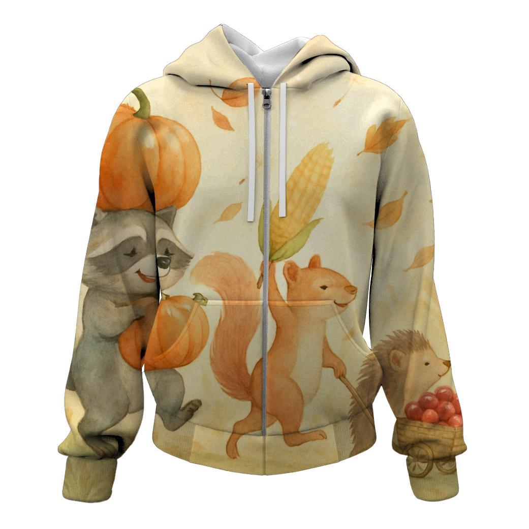 Harvest Parade Of Friendly Critters hoodie designs