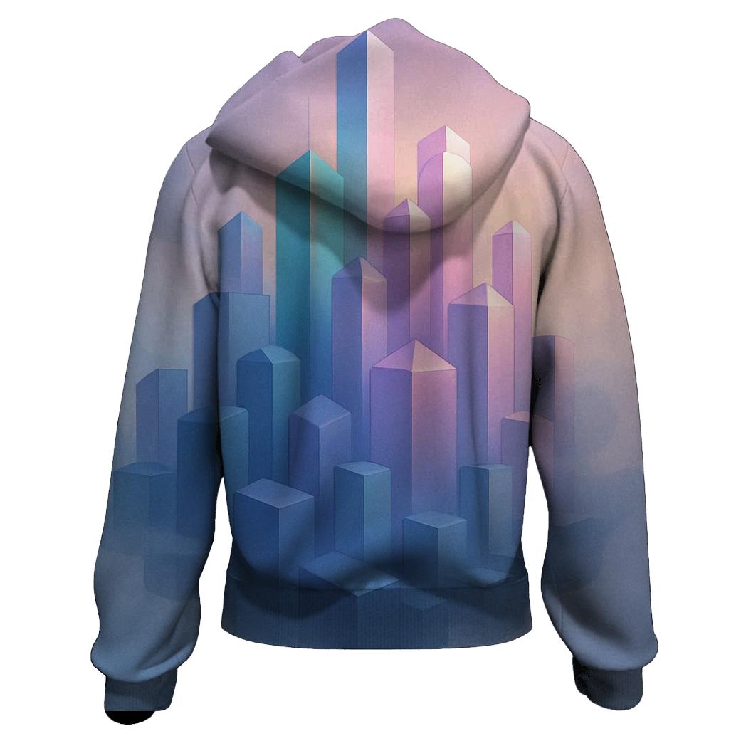 Iridescent Skyline Drift premium hoodies