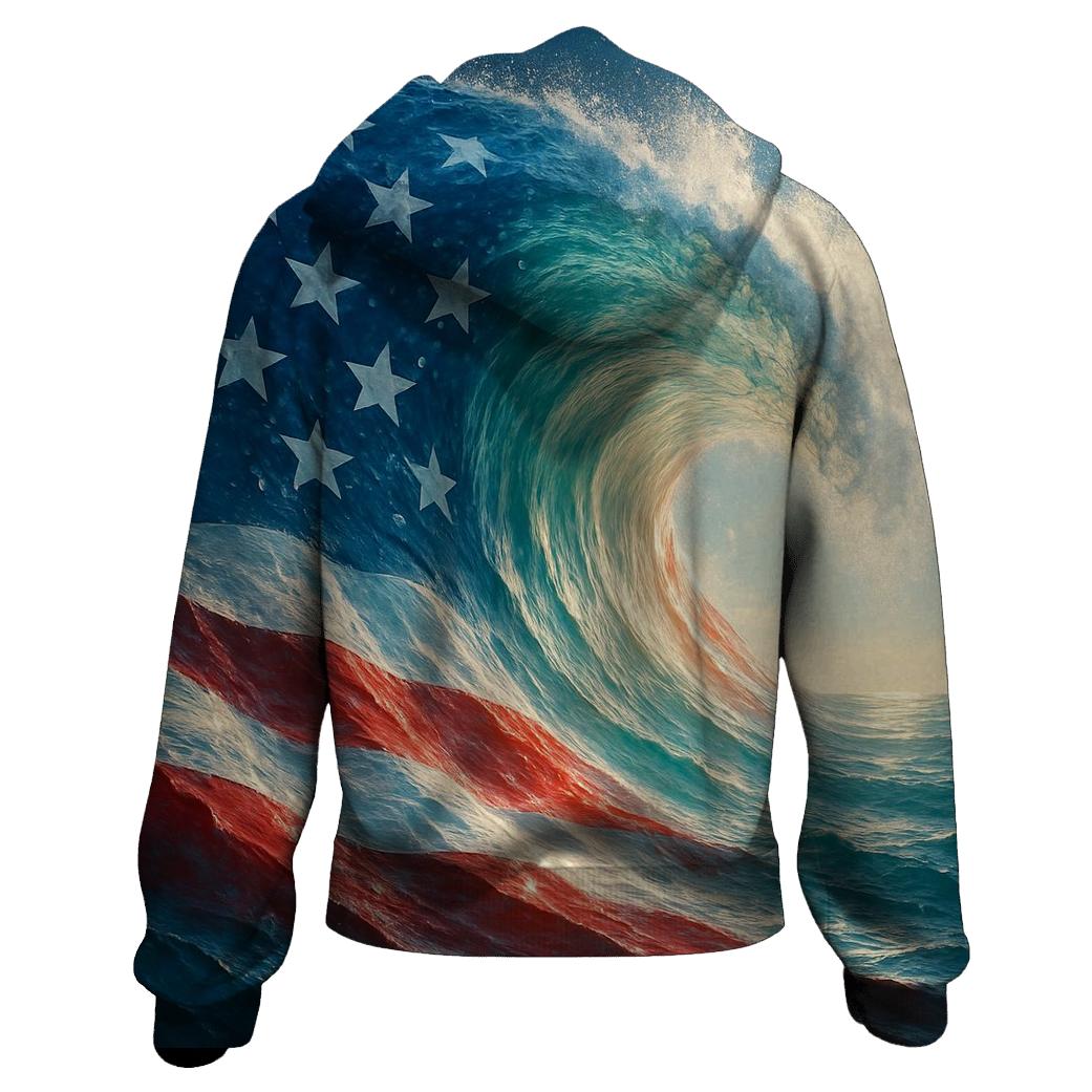 Ocean Current Banner Tide custom hoodies