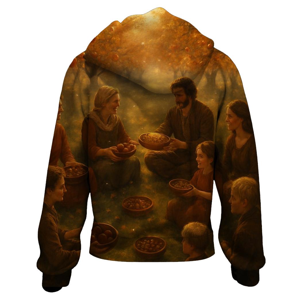 Golden Orchard Gratitude Circle lightweight hoodies