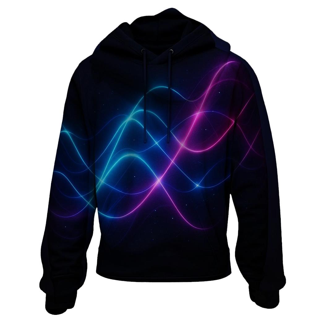 Luminous Wave Constellation zip-up hoodies