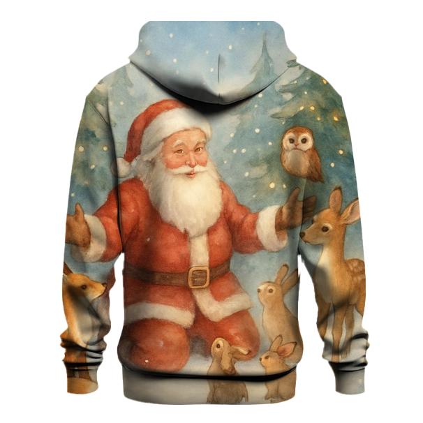 Woodland Storybook Santa Gathering hoodie trends