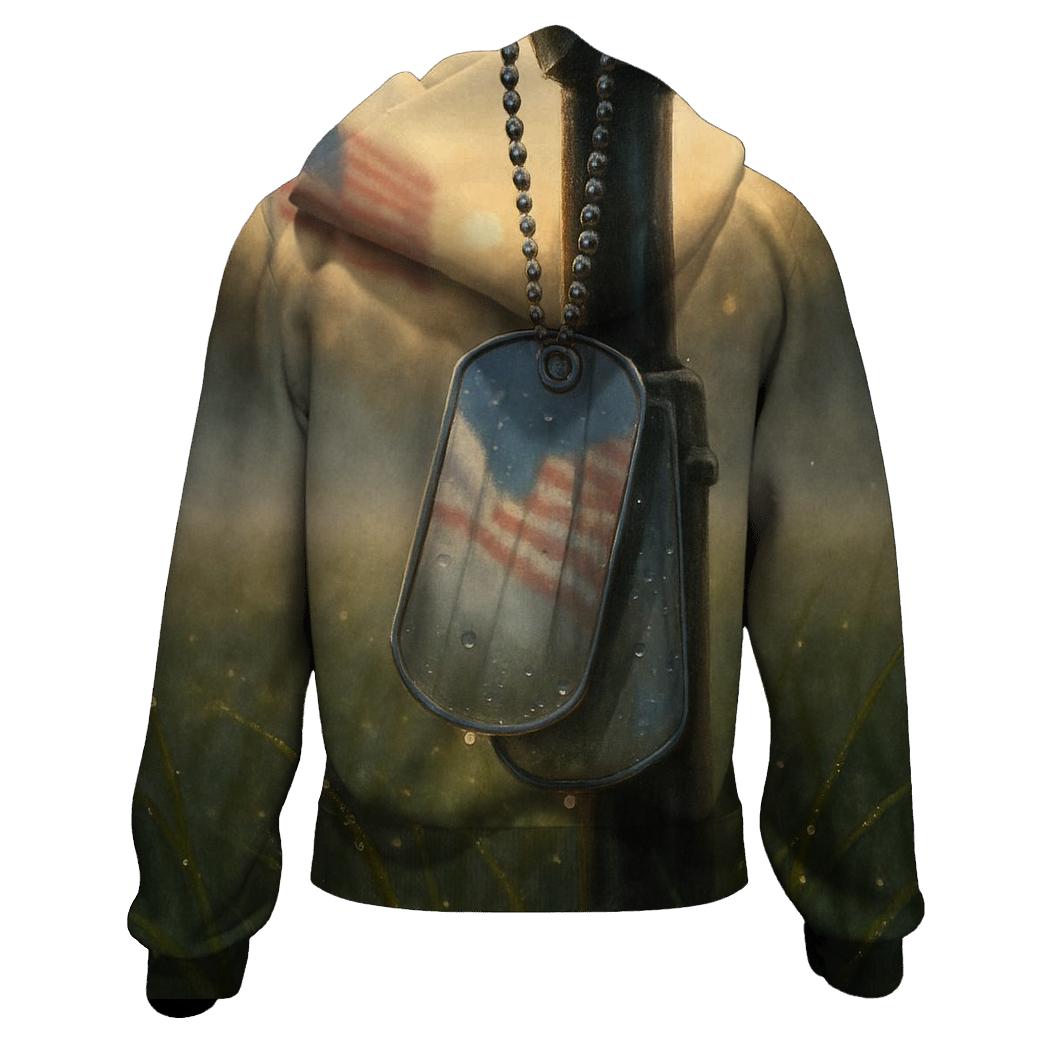 Dog Tags In The Dawn Mist hoodies fashion