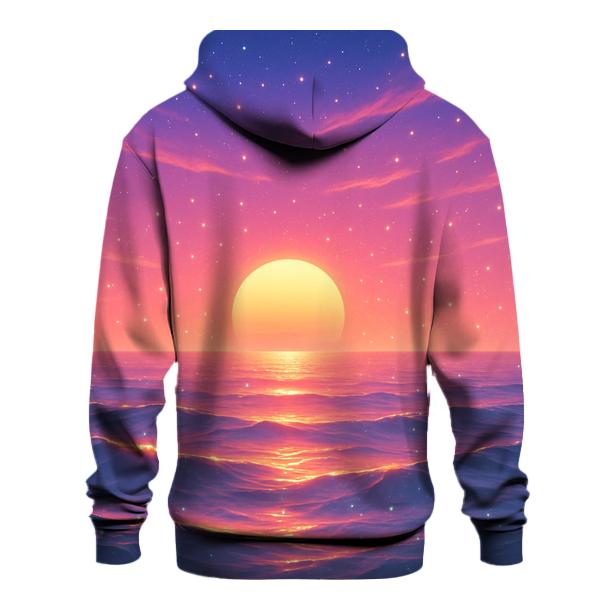 Celestial Tides Of Ember Dusk graphic hoodies