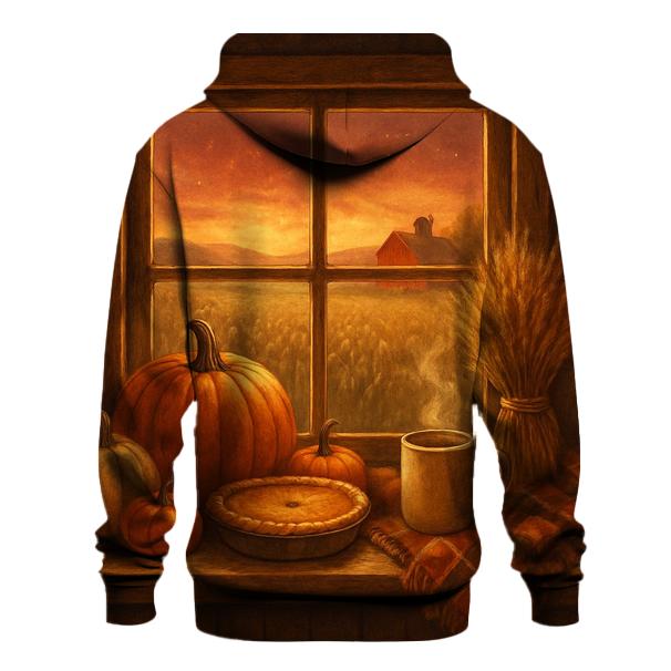 Farmhouse Window Harvest Glow hoodie designs