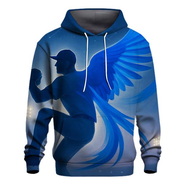 Celestial Wing Arc With Blue Jays Spirit embroidered hoodies