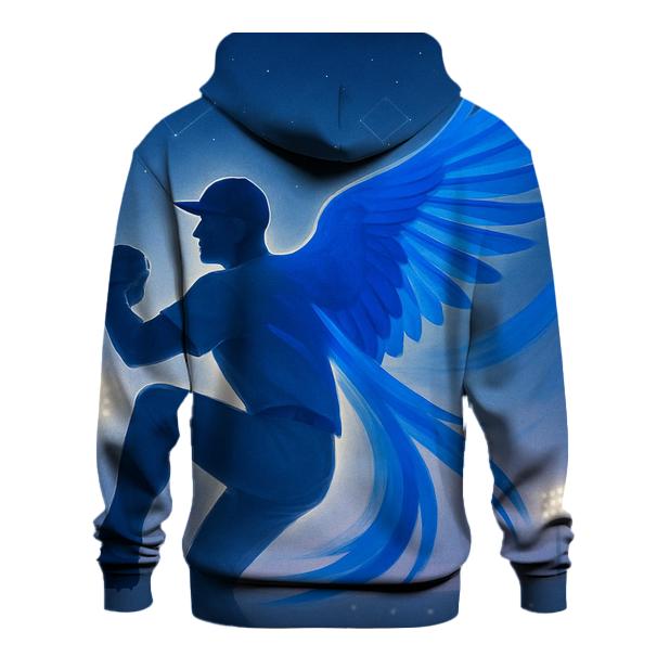 Celestial Wing Arc With Blue Jays Spirit embroidered hoodies