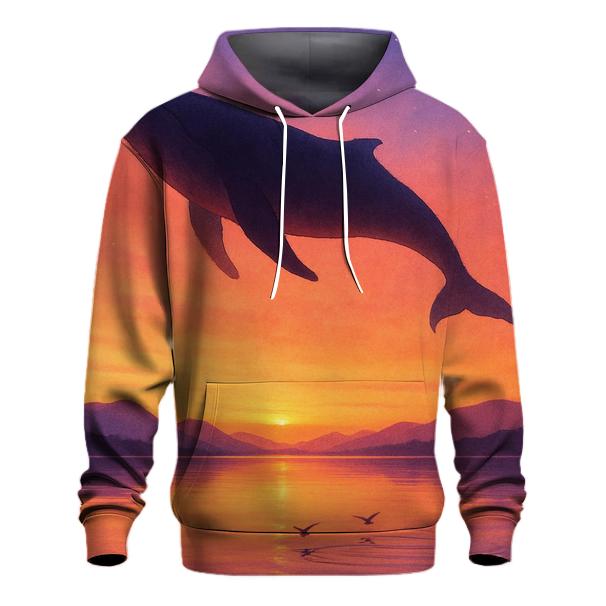 Skywhale Over Ember Lagoon lightweight hoodies