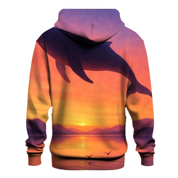 Skywhale Over Ember Lagoon lightweight hoodies