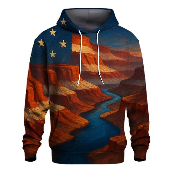 Canyon Stripes Horizon embroidered hoodies