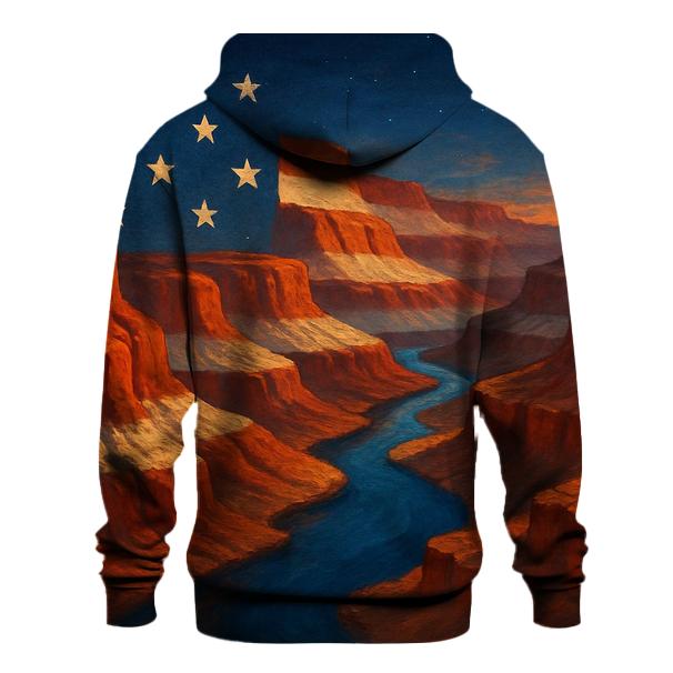 Canyon Stripes Horizon embroidered hoodies