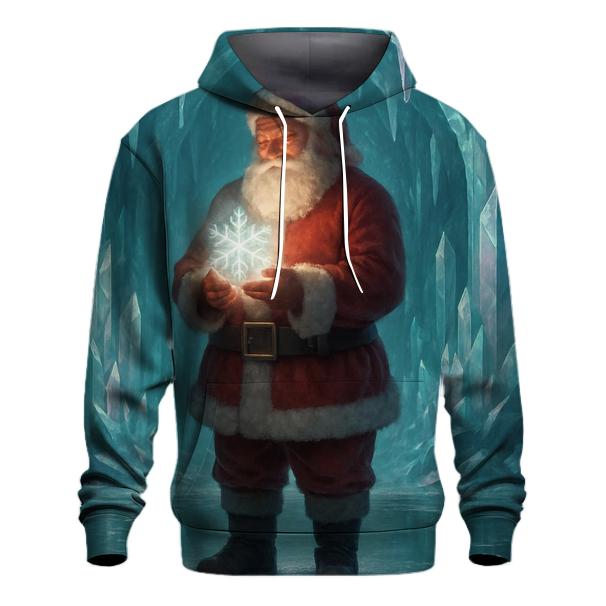 Crystal Cave Santa Reflection designer hoodies