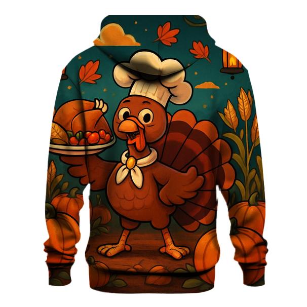 Turkey Chef Pumpkin Patch Banquet embroidered hoodies
