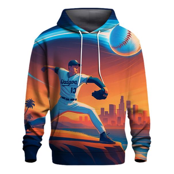 Skyline Fastball Over California Glow custom hoodies