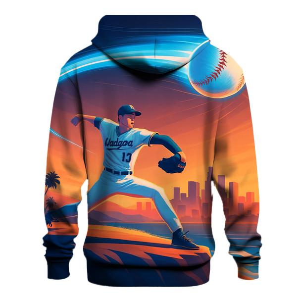 Skyline Fastball Over California Glow custom hoodies