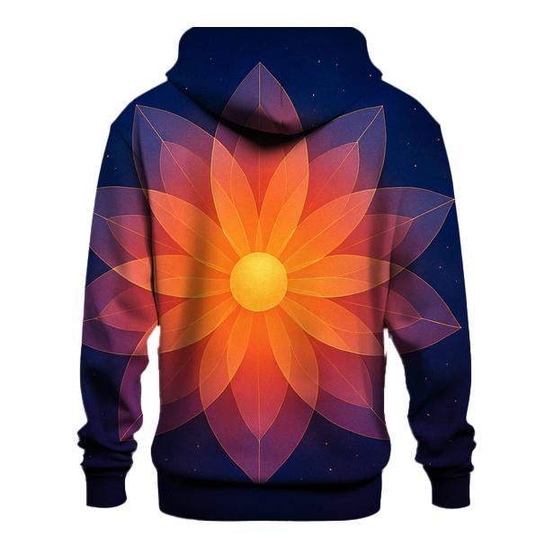 Stellar Petal Bloom zip-up hoodies