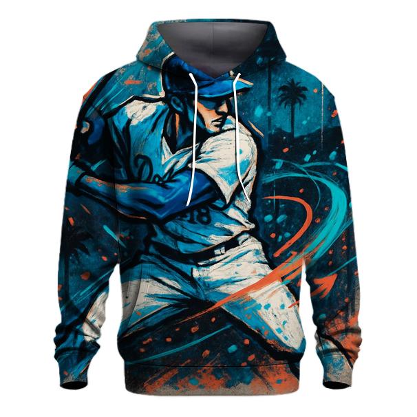 Dodger Blue Street Graffiti Swing hoodies fashion