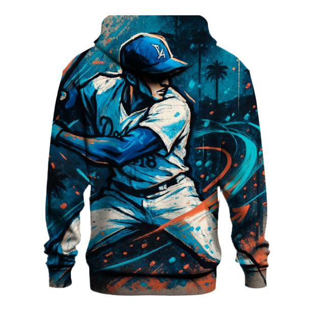 Dodger Blue Street Graffiti Swing hoodies fashion