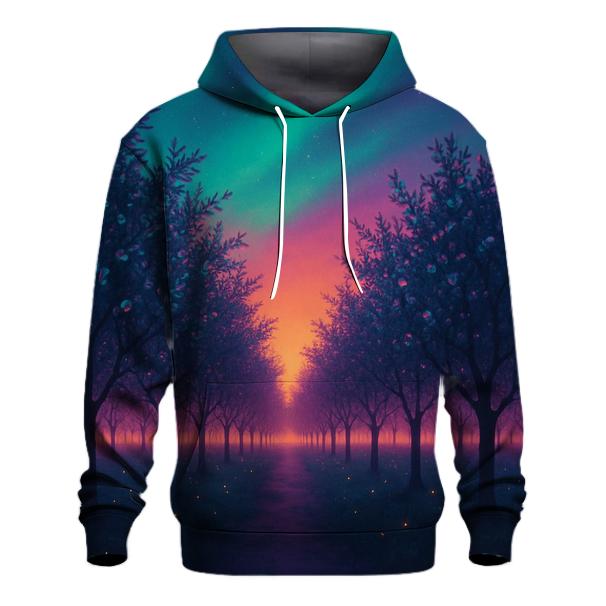 Aurora Orchard Sunset Drift custom hoodies