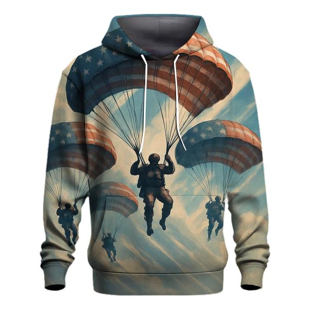 Wings Of Freedom Formation embroidered hoodies