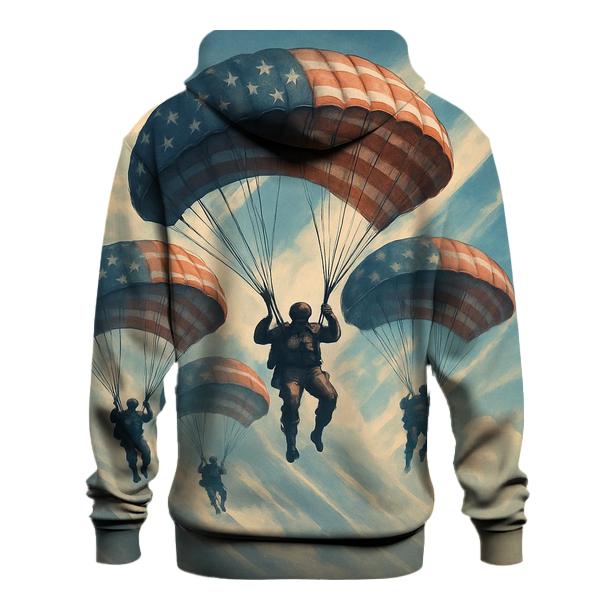 Wings Of Freedom Formation embroidered hoodies