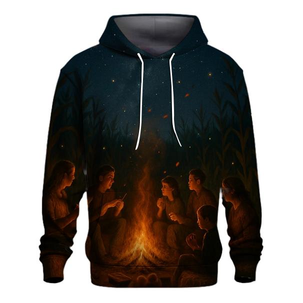 Starlit Cornfield Gratitude Circle heavyweight hoodies