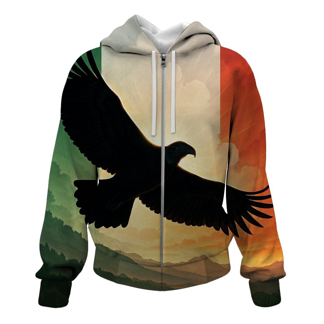 Mexican Flag Mountain Condor Silhouette hoodie trends