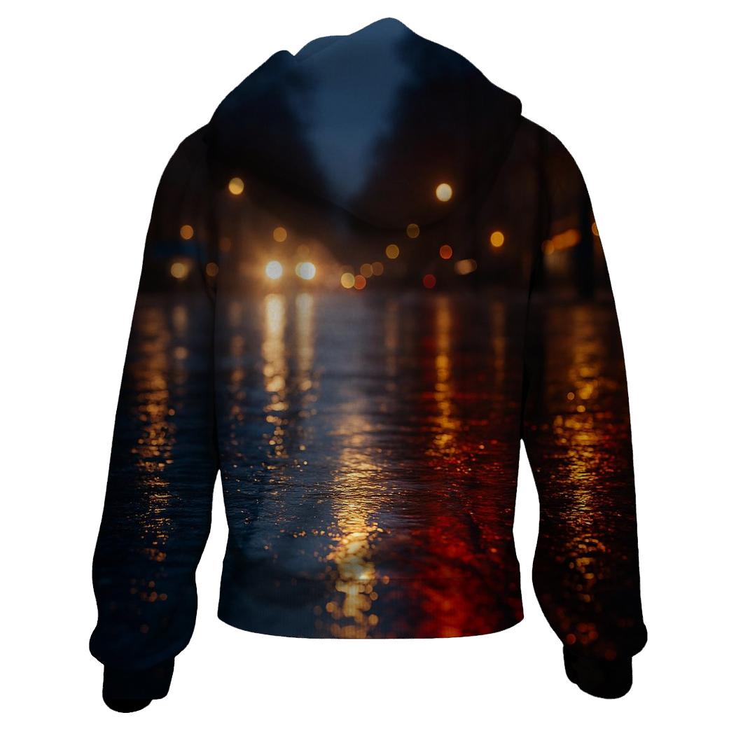 French Flag Rainy Paris Reflection pullover hoodies