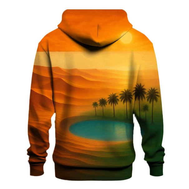 Indian Flag Desert Mirage Surreal designer hoodies