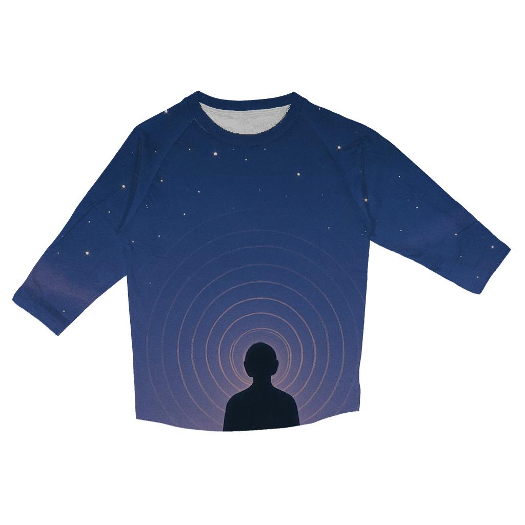 Celestial Listening trendy 3/4 sleeve tops