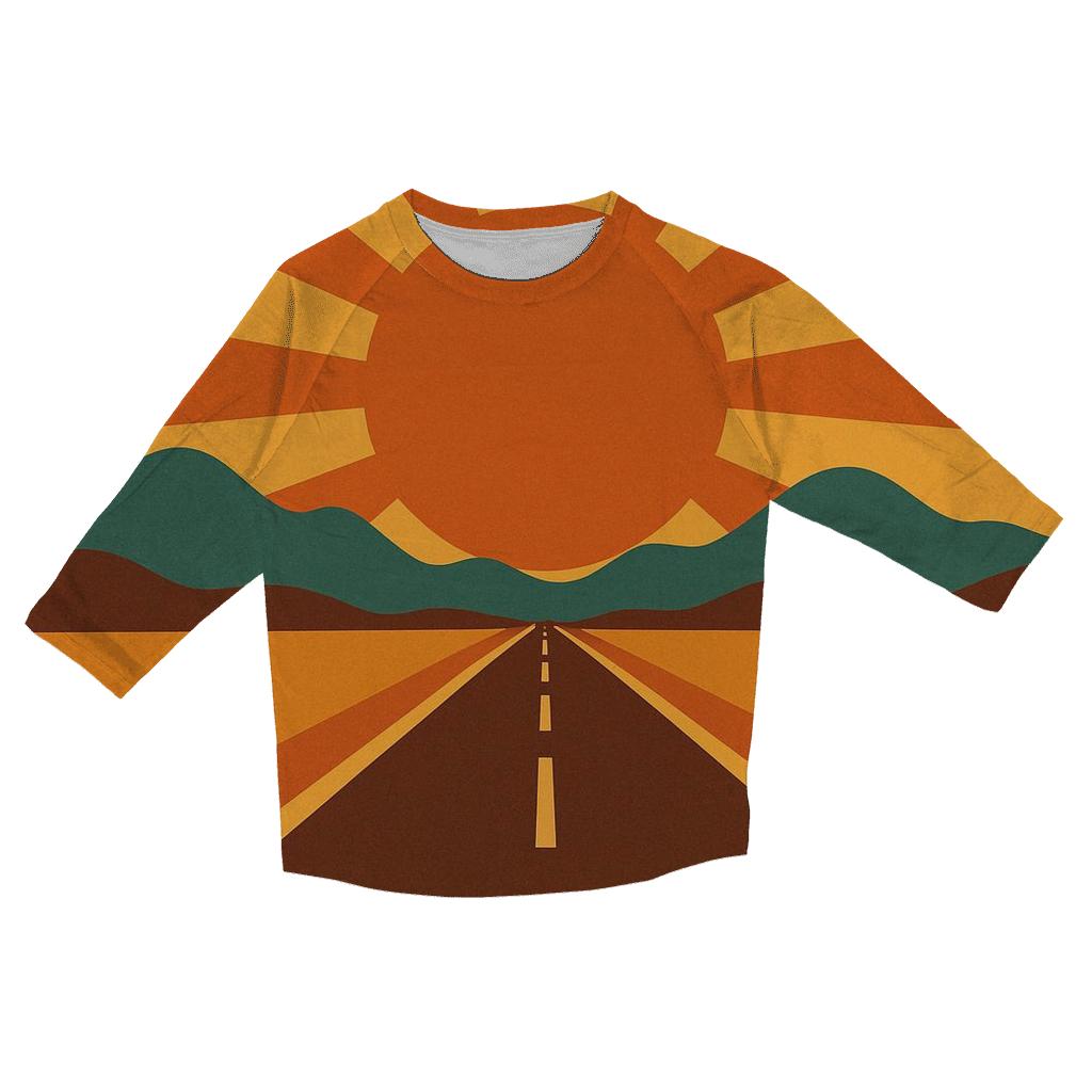 Sunburst Highway Horizon fashion 3/4 sleeve shirts