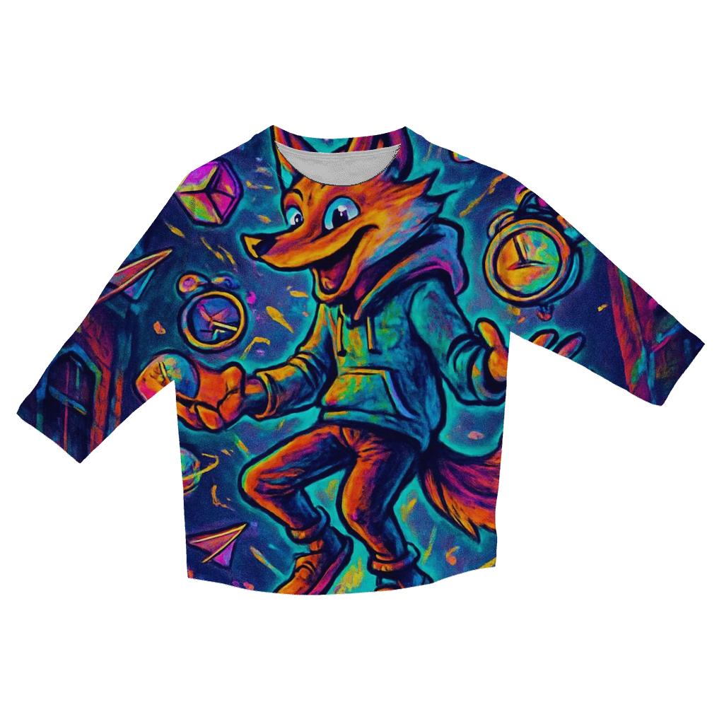Chaos Juggler Fox designer 3/4 sleeve blouses