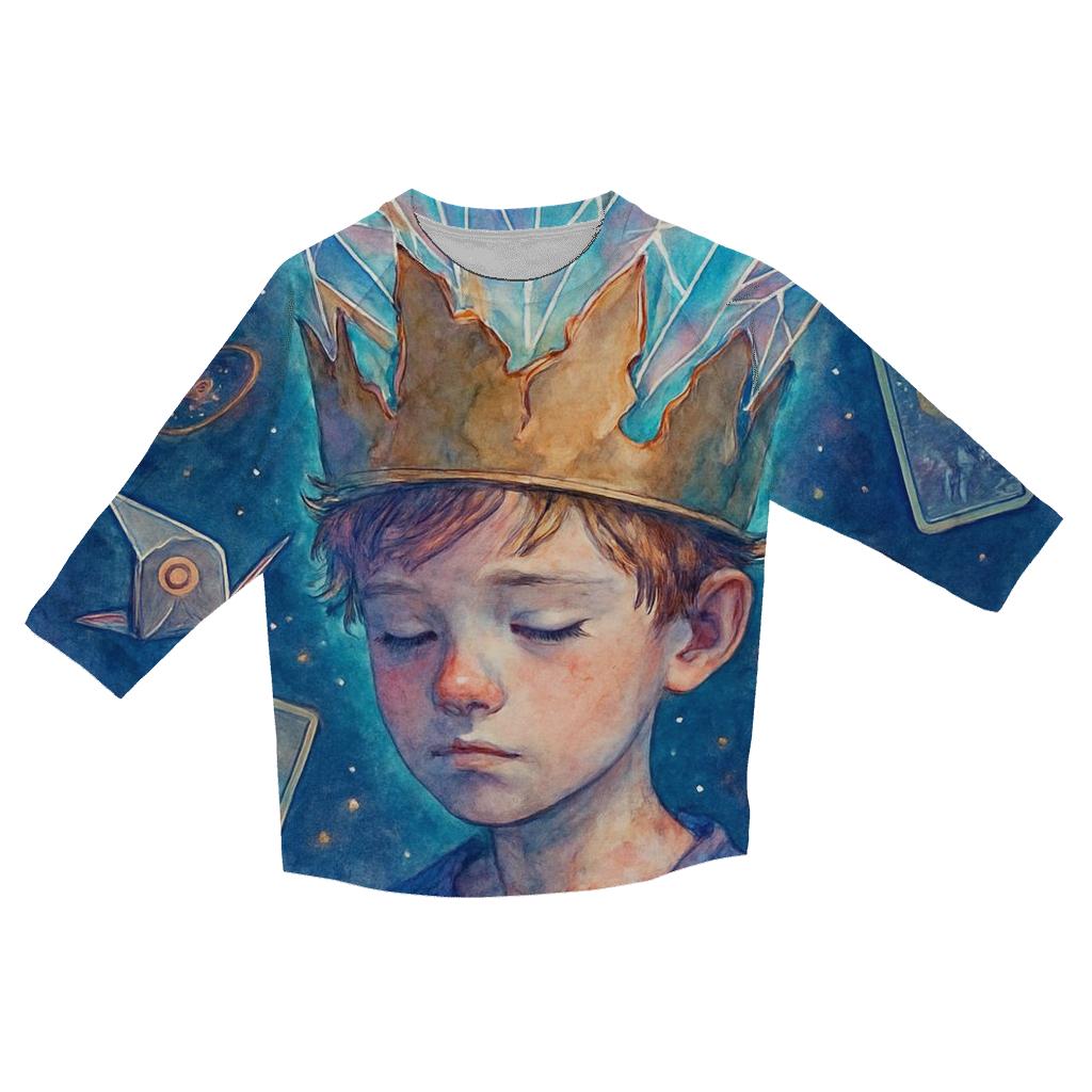 Quantum Cardboard Crown fashion 3/4 sleeve shirts