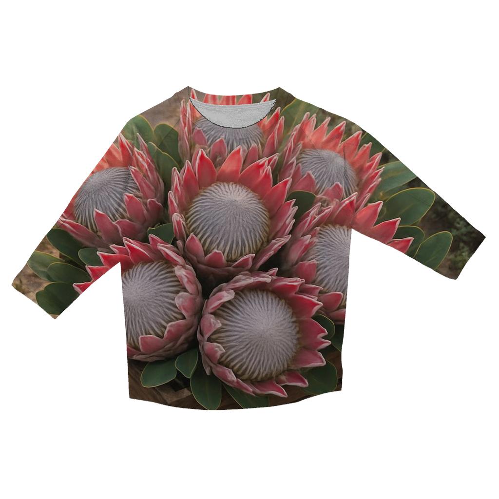Protea Harvest In Coastal Fynbos cotton quarter sleeve shirts