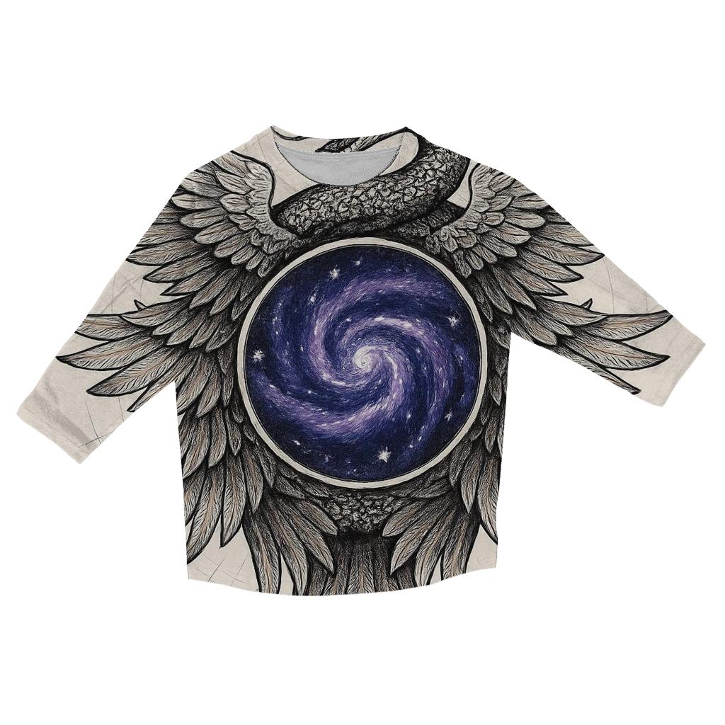 Cosmic Seraph Ouroboros personalized 3/4 sleeve tees