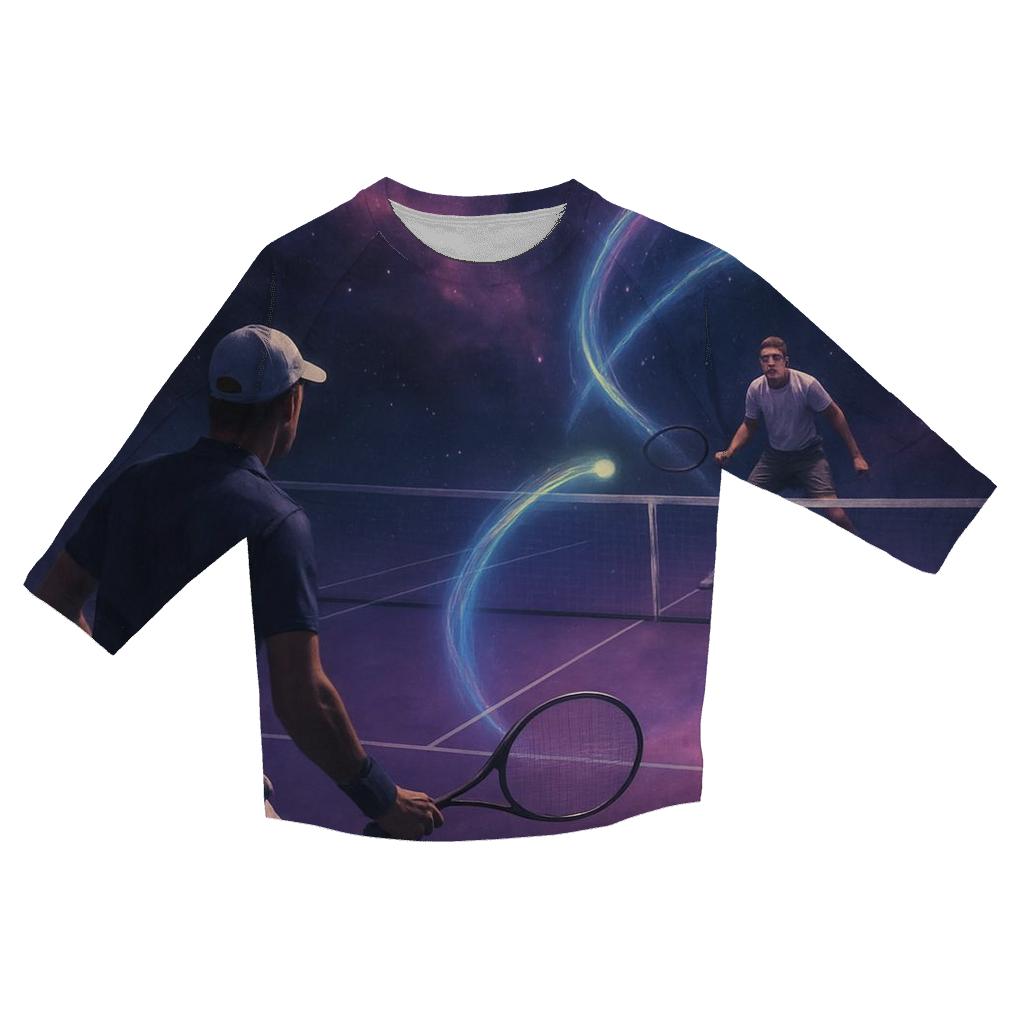 Nebula Tennis Rally personalized 3/4 sleeve tees