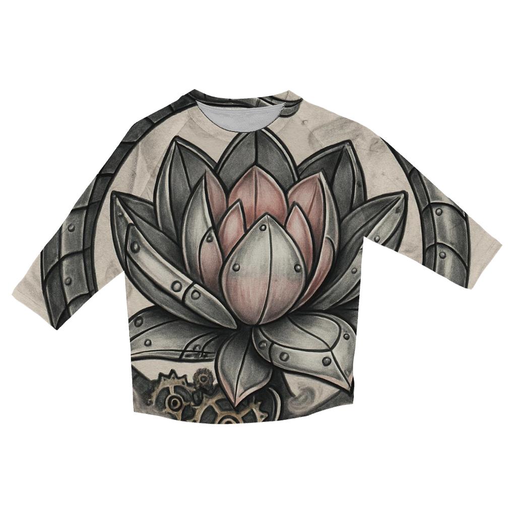 Mechanical Lotus Ouroboros designer 3/4 sleeve blouses