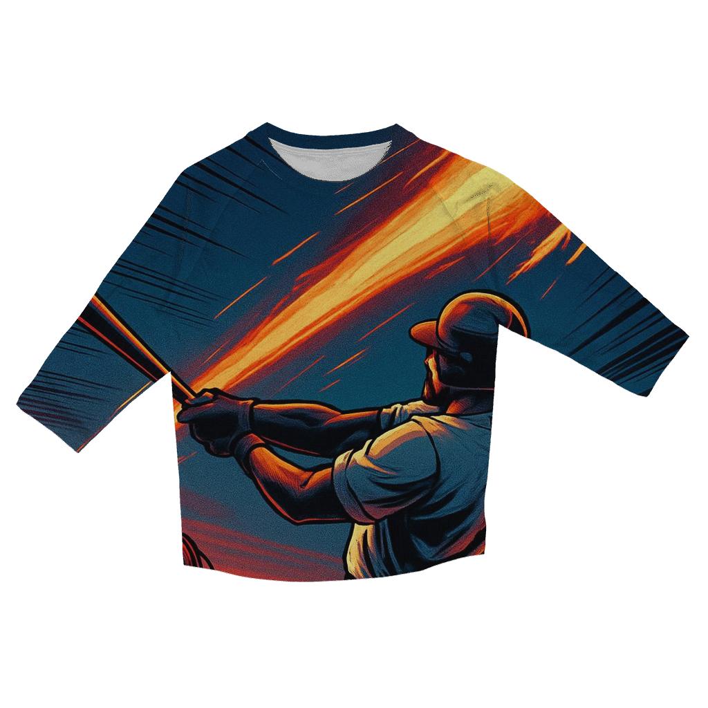 Meteor Strike Baseball Moment designer 3/4 sleeve blouses