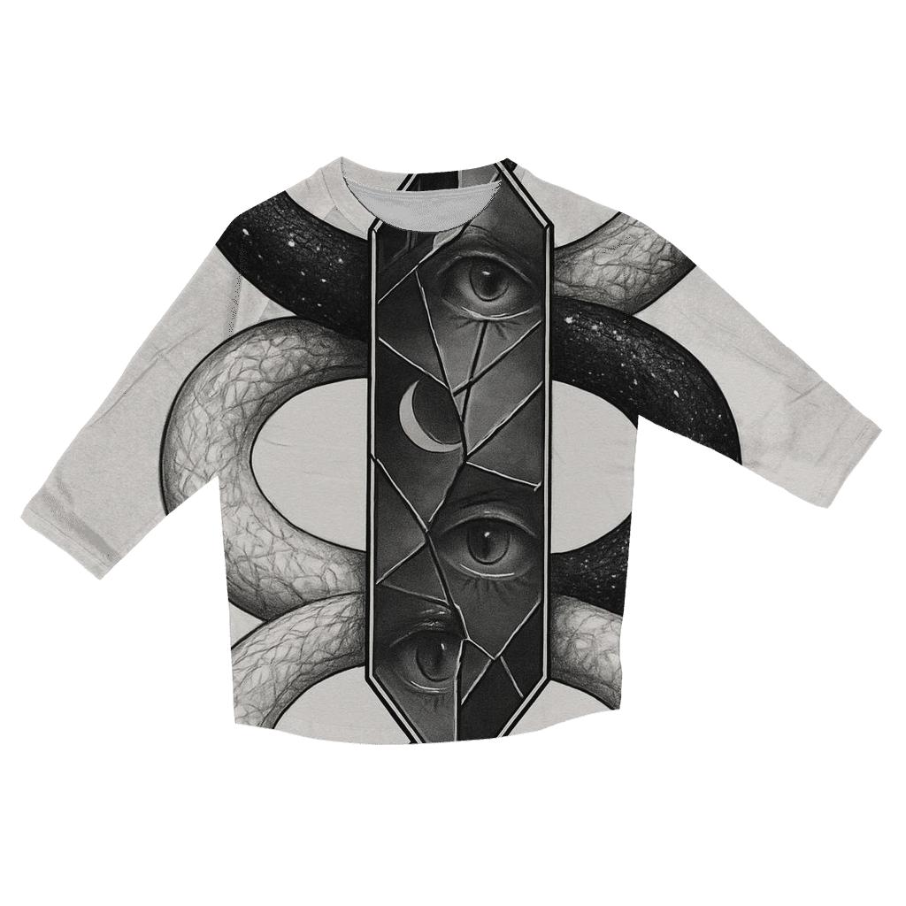 Mirror Veil Ouroboros designer 3/4 sleeve blouses