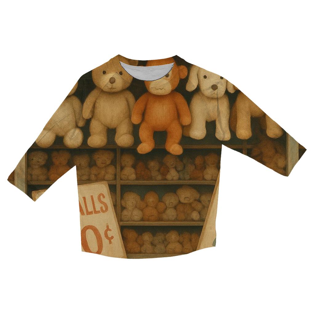 Faded County Fair Prize Booth trendy 3/4 sleeve tops