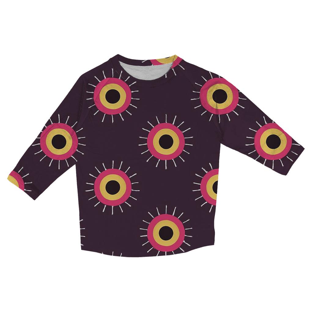 CoronaHaloTessellation trendy 3/4 sleeve tops