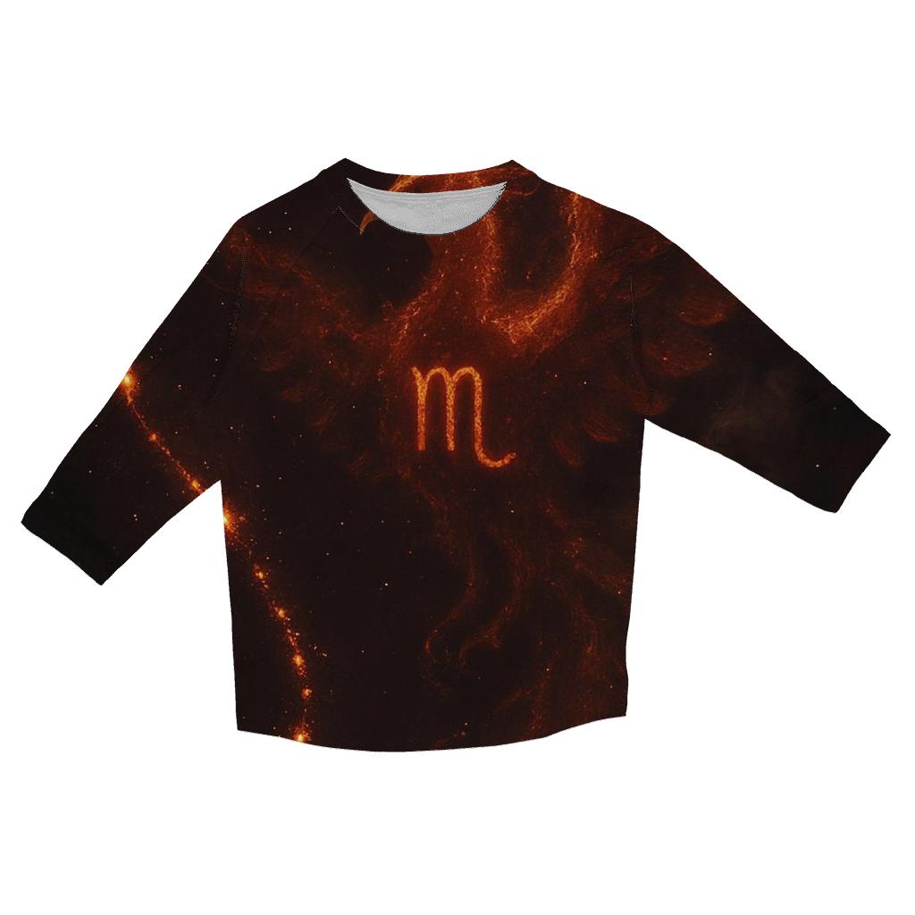 Scorpio Starlit Phoenix Ascension cotton quarter sleeve shirts