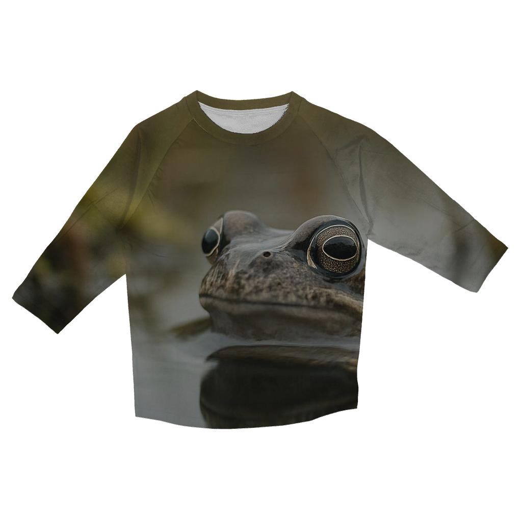 Bog Pool Gaze Common Frog stylish quarter sleeve tops